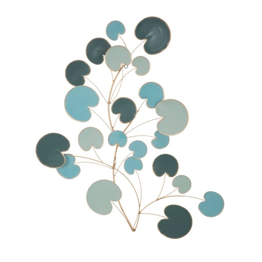 [DEMF-031885000B[D]] Kerekded leveles fali dekoráció, kék-menta - PILEA