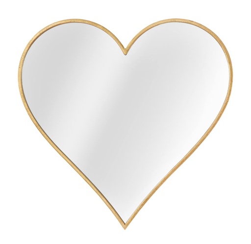 [DEMF-0660500000[D]] Szív alakú falitükör, 54x55 cm, arany - COEUR