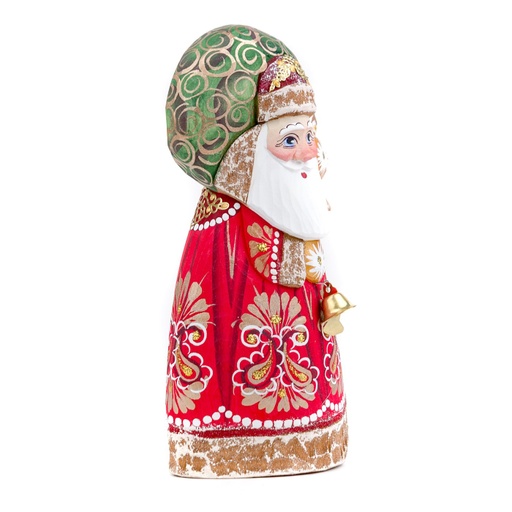 [DELE-12FTCS] Télapó dísz, puttyonnyal és csengővel, piros - PERE NOEL D OR