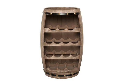 [DEIV-38964[D]] Tömör fenyőfa bortartó 60 cm, natúr - BEAU CHAIS