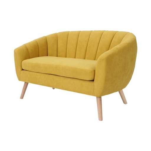 [DEZS-440530[D]] 2 személyes kanapé, okkersárga - SAINT TROPEZ