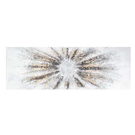 [DEJA-167050] Absztrakt falikép, Nappal, 50x150 cm, arany-fehér - ETOILE FILANTE