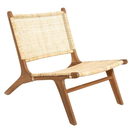 Alacsony rattan fotel, natúr - JAVA
