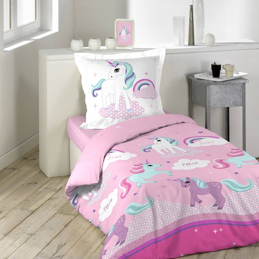 [DEDV-1641632] Ágyneműhuzat szett, unikornisos - LICORNE
