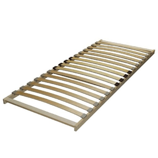 [DETK-66401[D]] Ágyrács, műanyag gyűrűkkel, 90x200 cm, 16 léces, nyírfa - TONA