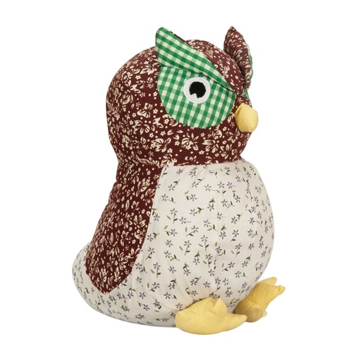 [DEOB-190150-Z] Ajtótámasz bagoly - barna, zöld szemű - OWL MANIA