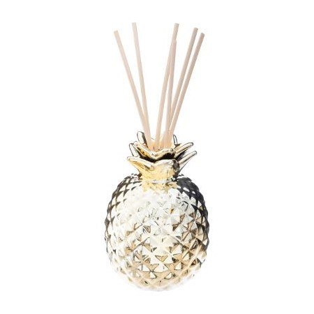 [DEJA-162878] Ananász alakú pálcikás aroma diffúzor, 100 ml, arany - NANA