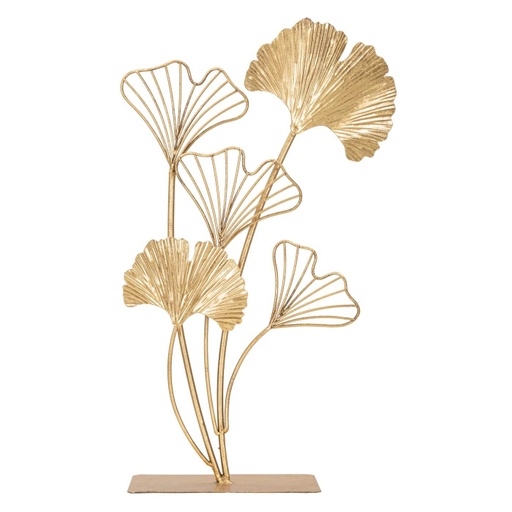 [DEMF-0116120000[D]] Asztali dekoráció, ginkgo biloba, nagy, arany - GINKGO