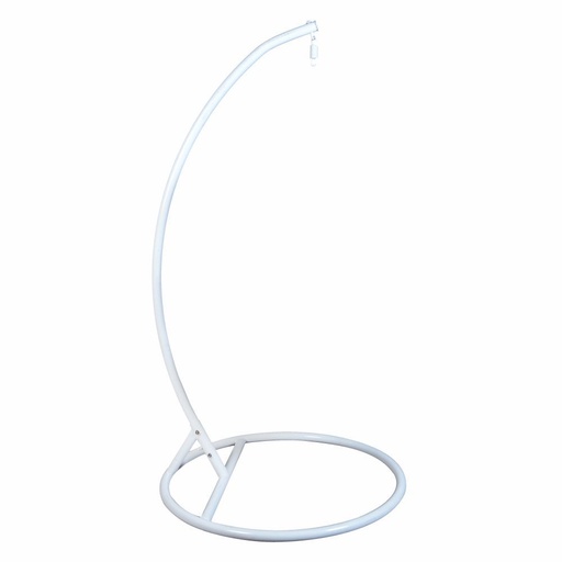 [DETK-262386[D]] Állvány függőfotelnek, 195 cm, fehér - DISPLAY
