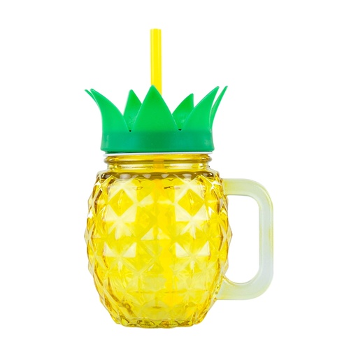 [DECP-KA2543-A] Ananász formájú szívószálas korsó 4,5 dl - ANANAS