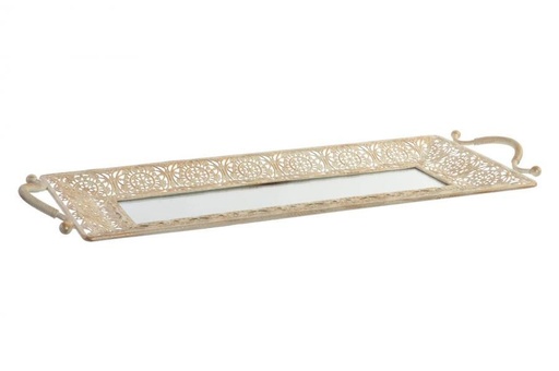 [DEAG-LD-145511-] Antikolt csipkés fém tálca - CASABLANCA