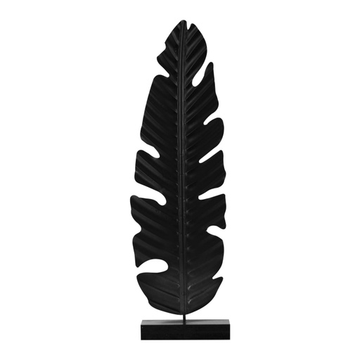 [DEZS-520478] Asztali dekoráció, fekete levél - AIGLE NOIR