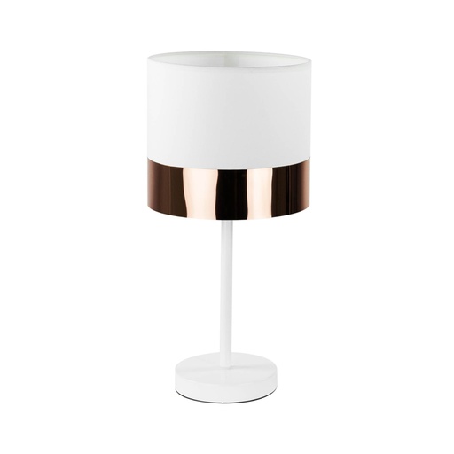 [DEZS-0025LAMFE] Asztali lámpa fehér, rosegold - ART DECO