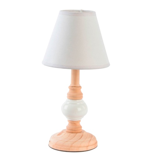 [DEAG-LA-140450-] Asztali lámpa, fa vázzal - ANTIQUE