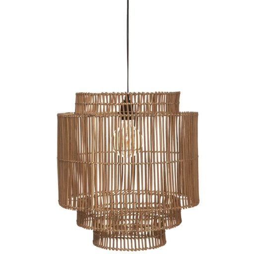 [DEJA-181953[D]] Bambusz rattan csillár, natúr - CRIQUET