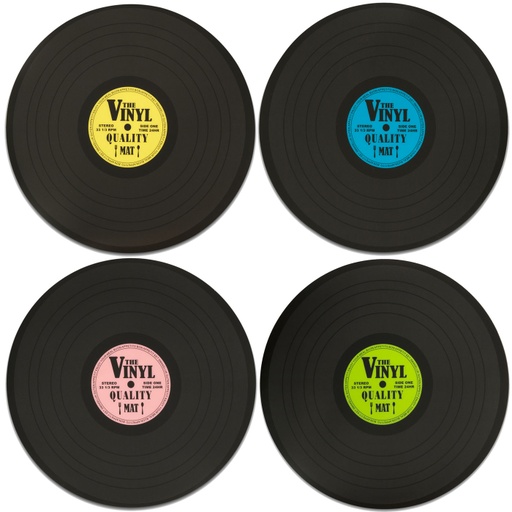 [DEOB-145088] Bakelit tányéralátét szett - 4dbos szett - VINYL