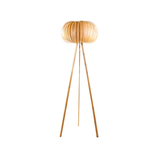 [DEJA-167627] Bambusz állólámpa, három lábbal, 150 cm, natúr - ISABELLE