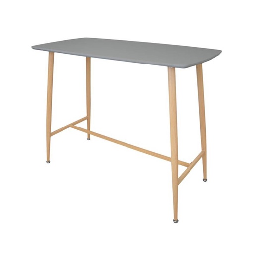 [DEZS-410076[D]] Bárasztal, 120x60 cm, szürke - STOCKHOLM